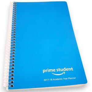 2017-18 Amazon Prime Student Planner Blue Spiral Bound Unused School Organizer